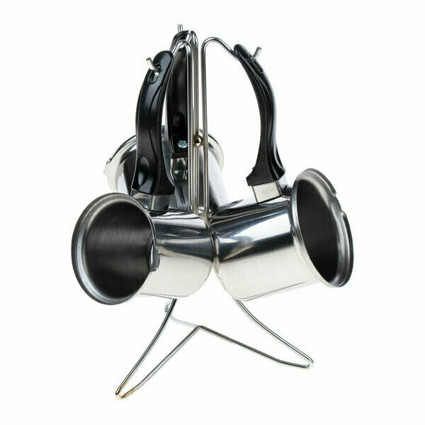Trend İnci Coffee Pot Set Black Handle 3-Piece Metal Hanger 5610 / red hands