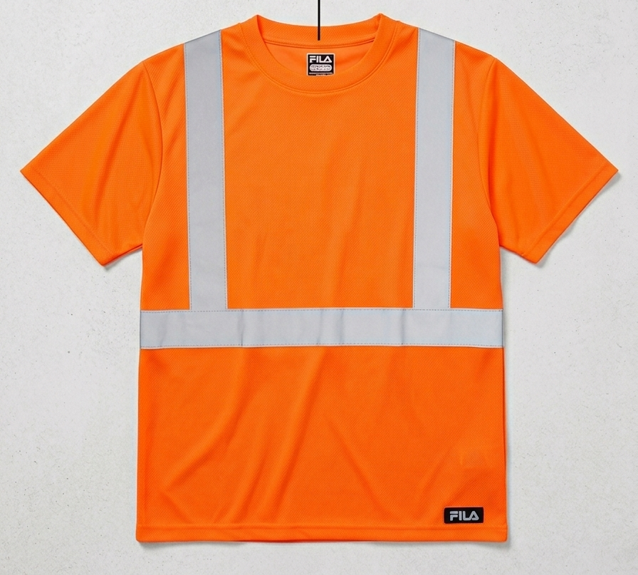 FILA ORANGE REFLECTIVE T-SHIRT FOR MEN (fmt1225-801)