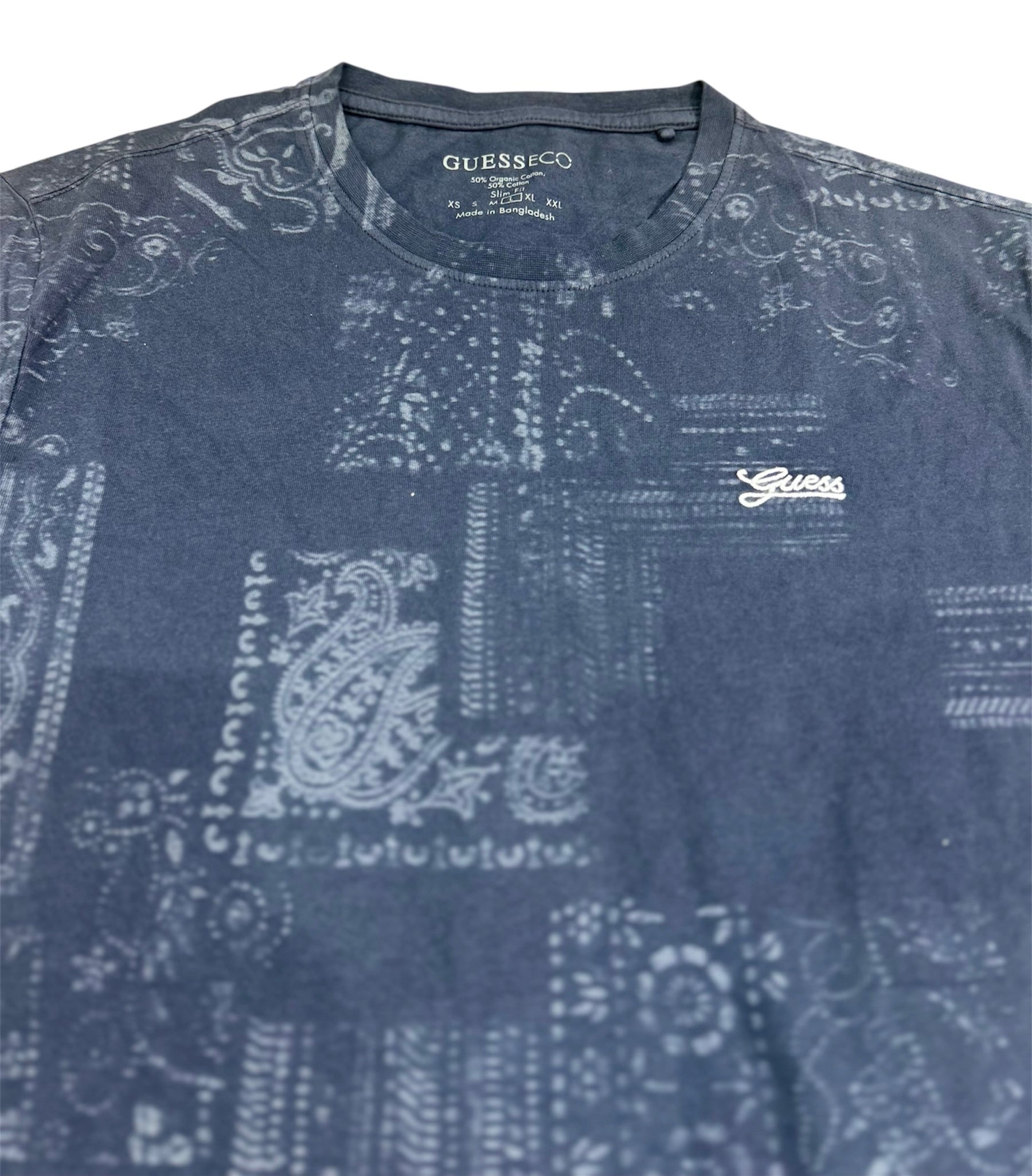 Guess Eco Men’s Navy Cotton T-Shirt