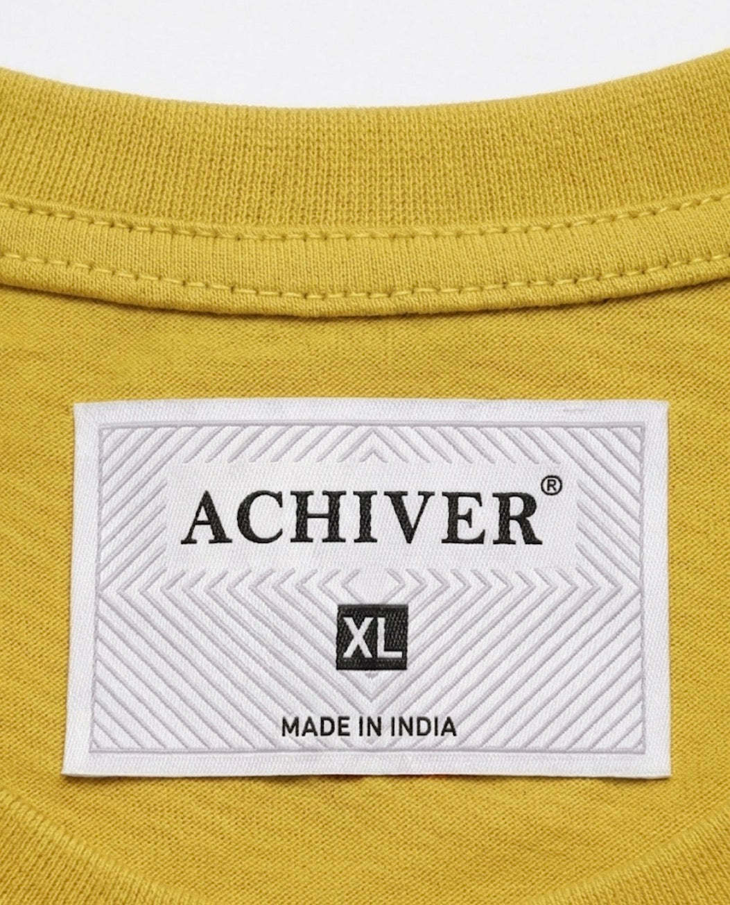ACHIVER YELLOW GREEN PRINTED T-SHIRT MEN