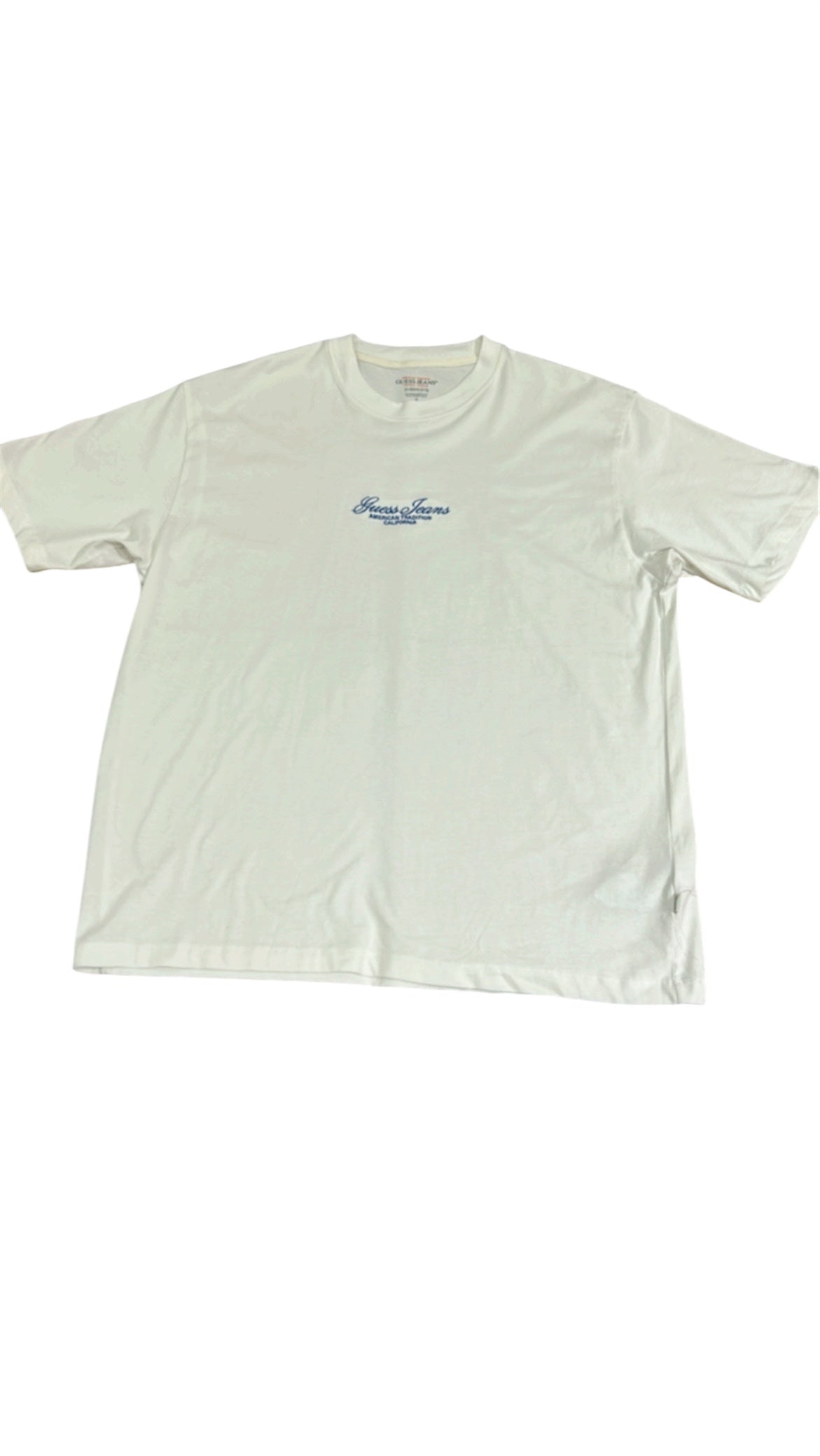 Guess Jeans Men’s White Cotton T-Shirt