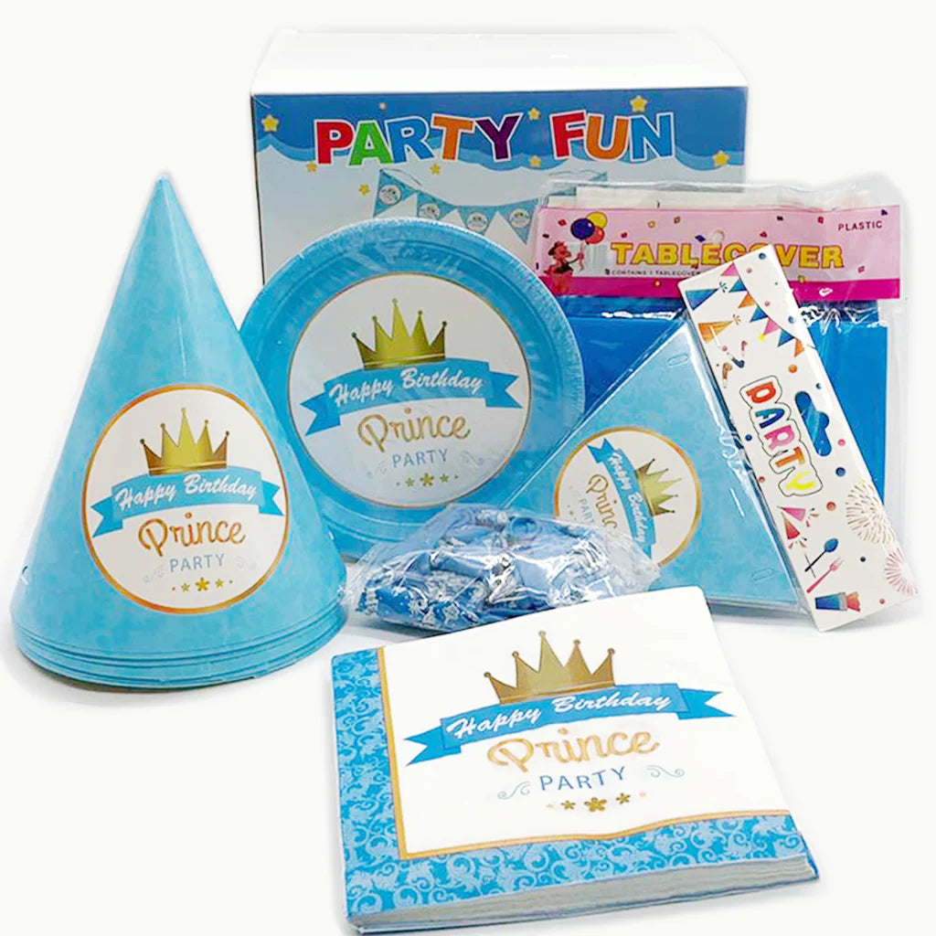 Prince birthday party decoration set