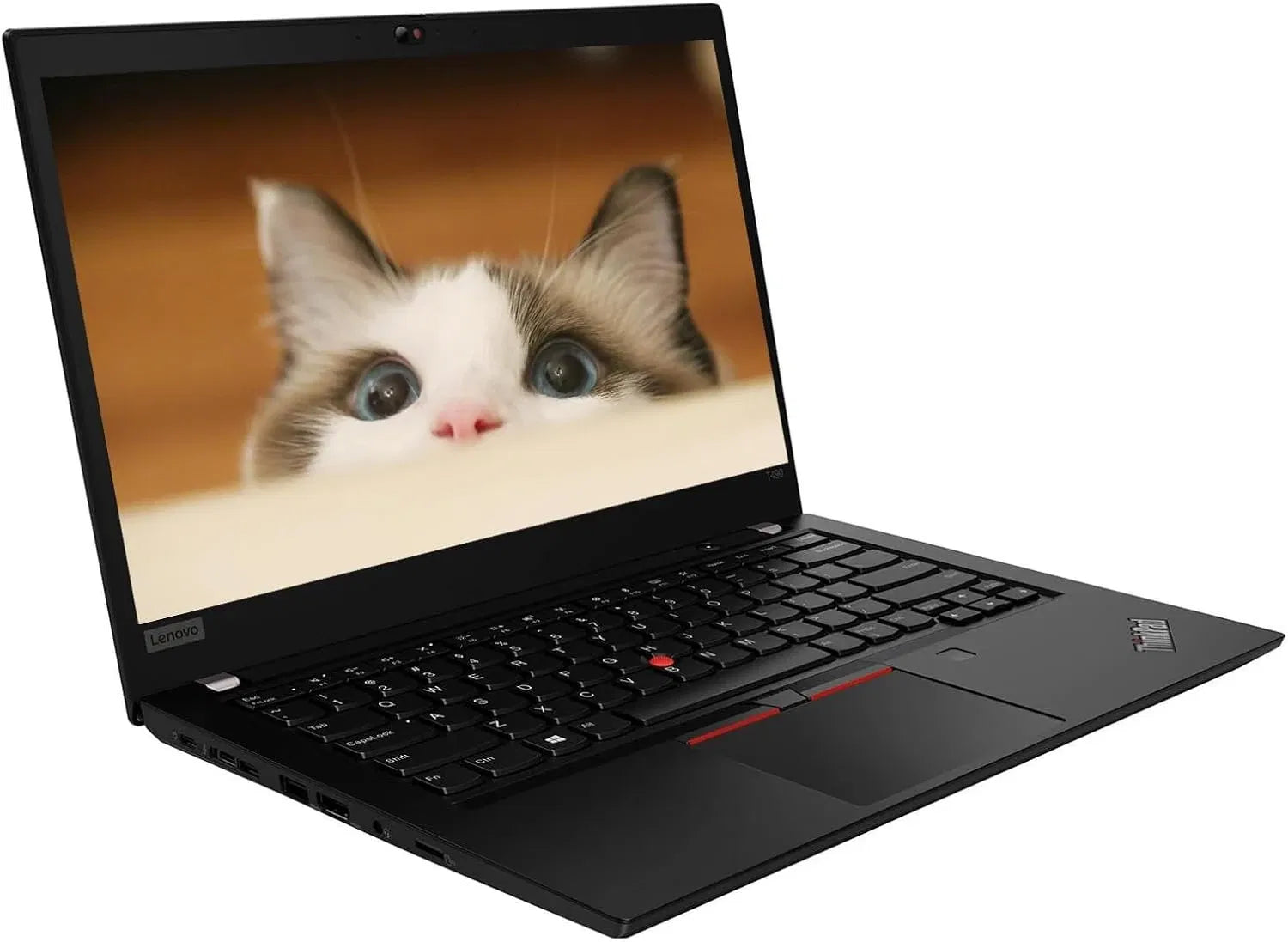 Lenovo ThinkPad T495 14" Business Laptop – AMD Ryzen 5 Pro 3500, 16GB DDR4 RAM, 256GB NVMe SSD, Graphics, Fingerprint, ENG/ARA Keyboard, Windows 10 Pro, Black Used