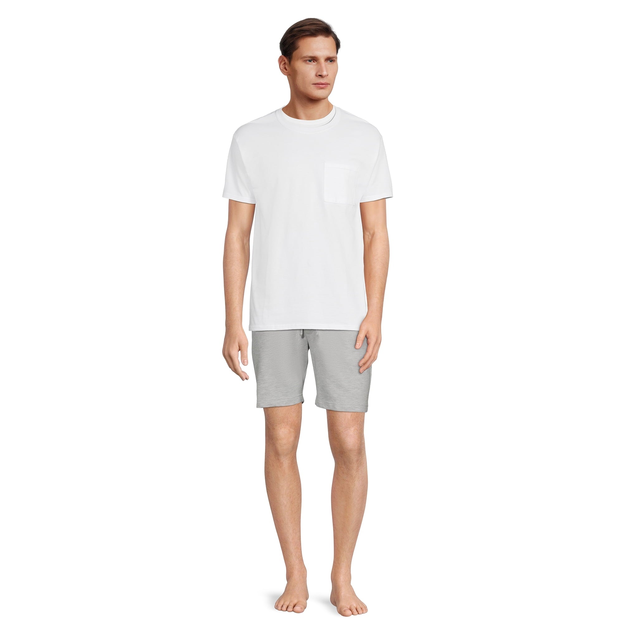SIZE: 5XL - Hanes Men's Soft French Terry Pajama Shorts, 2-Pack