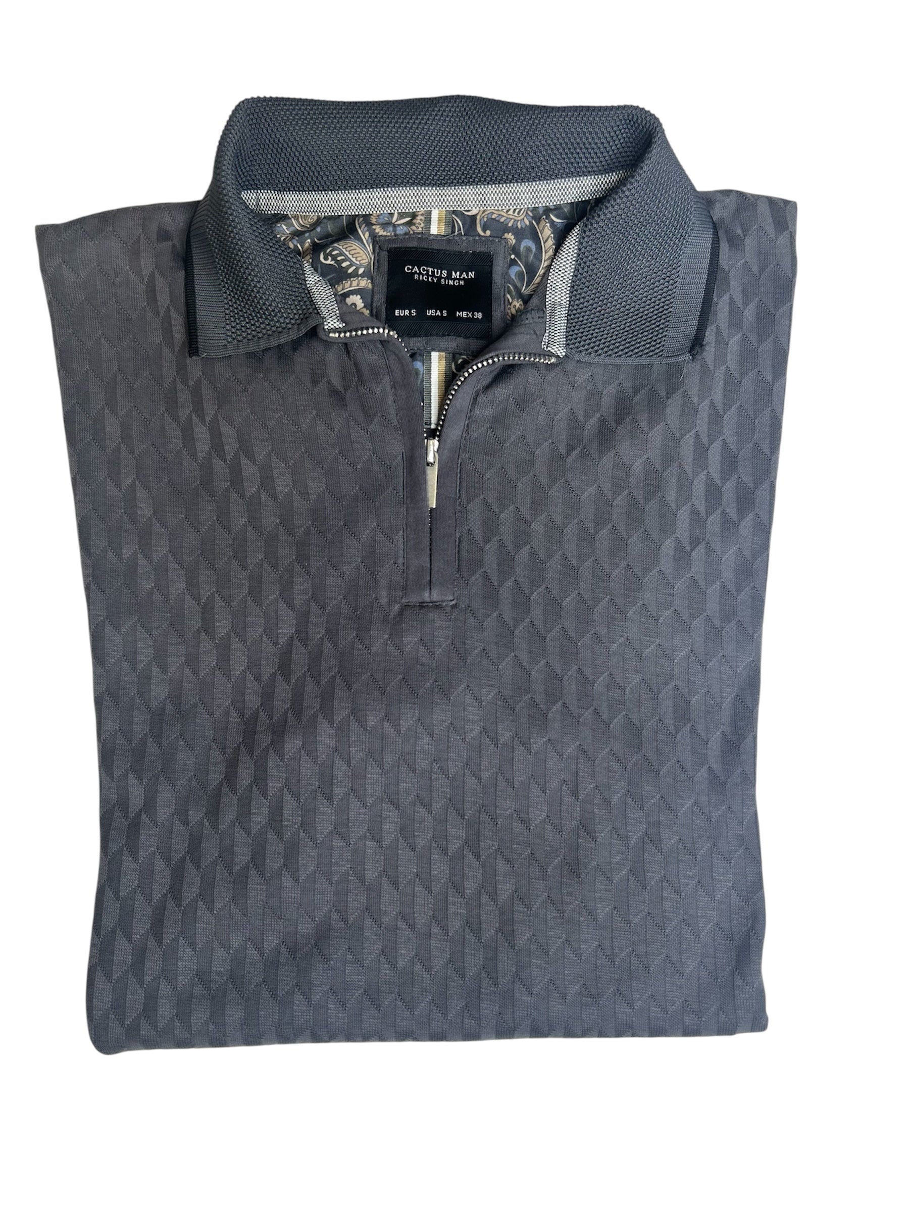 Cactus Man Ricky Singh Men’s Polo Neck T-Shirt