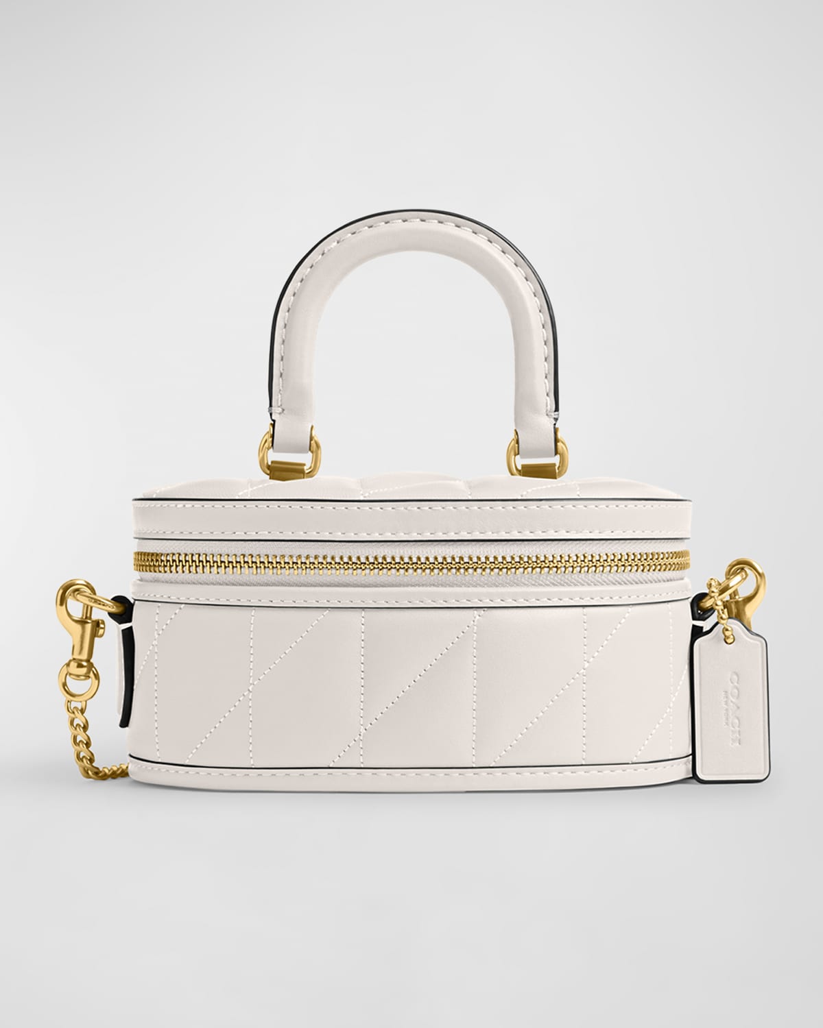 Coach trail quilted pillow napa leather crossbody bag