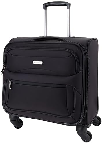 Sonada Rolling Laptop Case, Pilot Business bag for Travel And Office, International Lock, ANTI Theft Zipper (95050, Black)