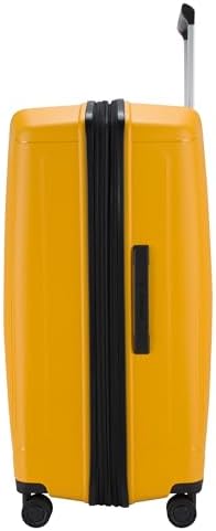 Sonada Unbreakable Luggage Unisex,Double Zipper,Expandable, International Lock With 4 Double Silent Wheels (Gold Orange)