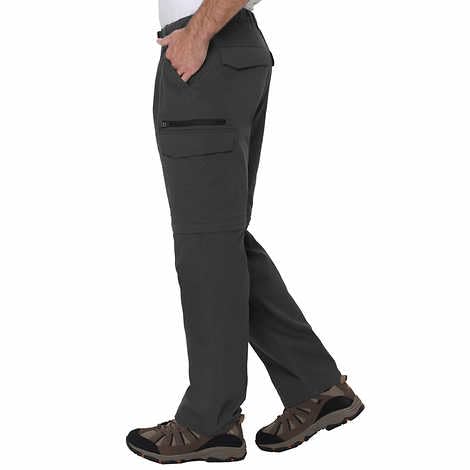 SIZE: L X 32 - BC Clothing Cargo Pants for Men - Tactical Pants - Hiking Convertible Outdoor Pants Men (Gray, LX32)