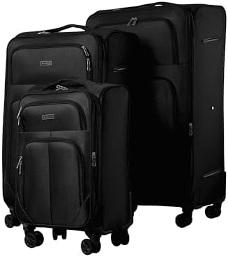SONADA Lightweight Luggage Set of 3 ANTI Thef Lock 4 Double Wheels, Expandable