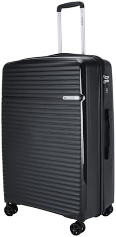 PRINCE Luggage Set of 3 Unbreakable Luggage with 4 Spinner Wheels, Luggage for Travel Light Weight Anti-Theft Lock,Size 20 24 28 Inch (Black