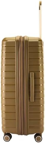 Pierre Cardin Unbreakable Luggage,Expandable Zipper,4 Spiner Whels, Set of 4 PCS (Champ)