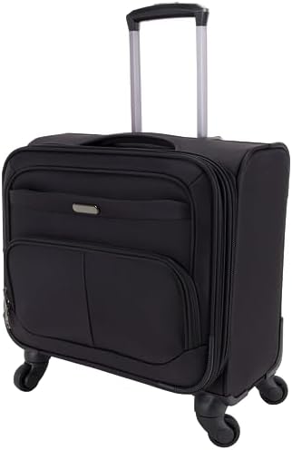 Pierre Cardin Sonada Rolling Laptop Bag Premium Wheeled Briefcase With ANTI THEFT TSA Lock Water-Resistant Pilot case, Roller Case Computer Bag UNISEX (CA95049)