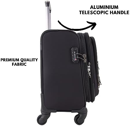 Pierre Cardin Sonada Rolling Laptop Bag Premium Wheeled Briefcase With ANTI THEFT TSA Lock Water-Resistant Pilot case, Roller Case Computer Bag UNISEX (CA95057)