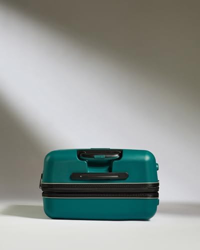 ANTLER - Lincoln Hard Shell Large Suitcase - Durable, Lightweight & Expandable, 4 Spinner Wheels - Adjustable Handle, TSA Lock, 80cm - Teal