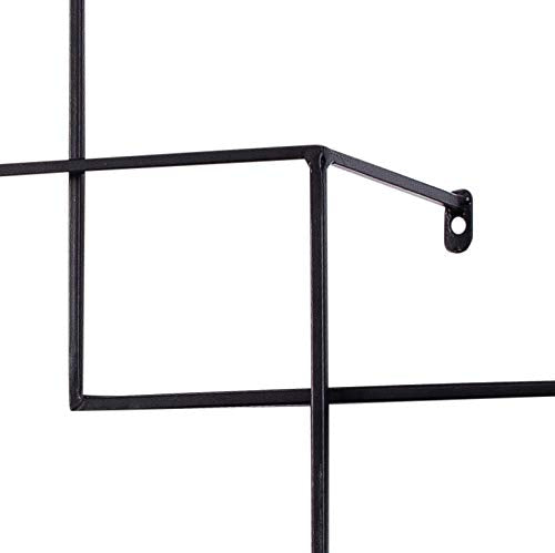 kimisty Set of 3 Metal Intersecting Wall Shelves
