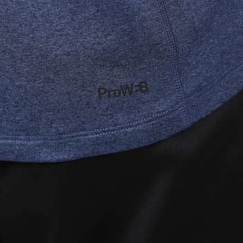 المقاس: M - قميص سبايدر أكتيف رجالي بأكمام طويلة، أزرق، متوسط