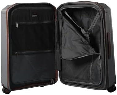 Sonada Unbreakable Luggage Unisex,Double Zipper,Expandable, TSA Lock With 4 Double Silent Wheels Set of 4 (Silver)