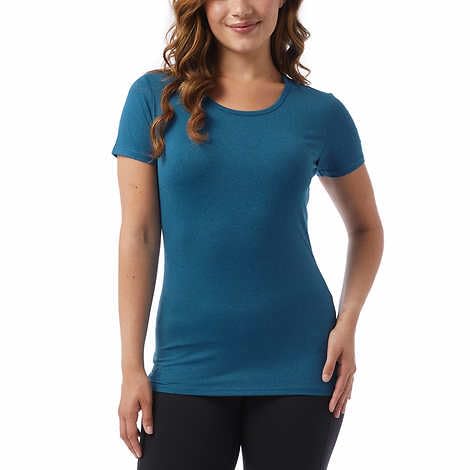 SIZE: XL - 32 Degrees Ladies' Cool Tee, Short Sleeve Scoop Neck, 3-Pack