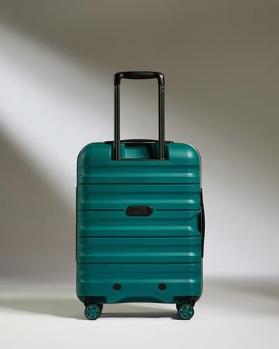 ANTLER - Lincoln Hard Shell Cabin Suitcase - 55x35x23cm 39L, Lightweight & Small, 4 Spinner Wheels - Adjustable Han