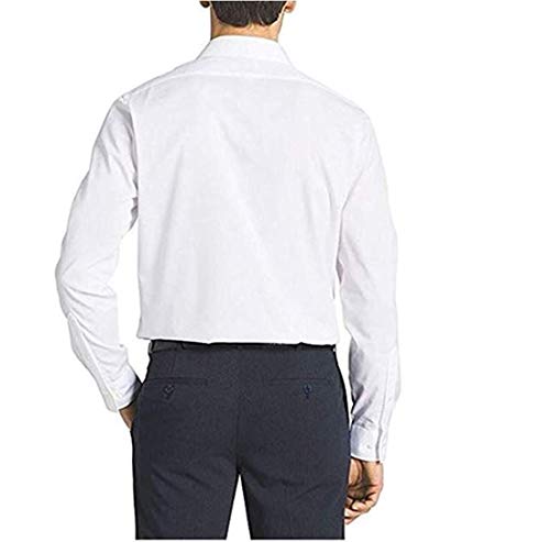 SIZE: L - Kirkland Signature Men's Traditional Fit Long Sleeve Shirt (White)