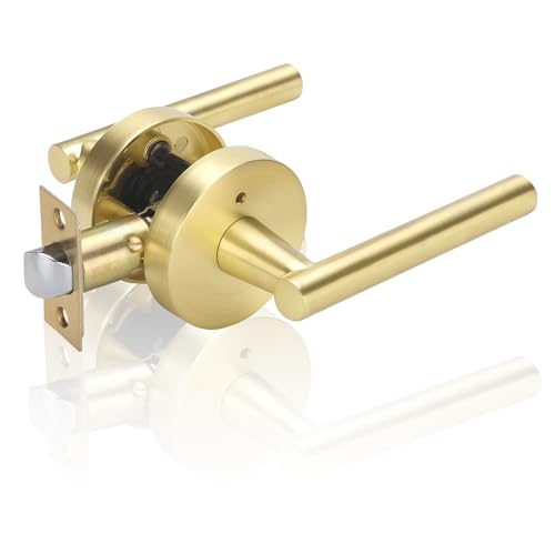 مقبض باب داخلي عالي التحمل من هايدمز جولد، مقبض ذراع باب الخصوصية، مقابض أبواب الحمامات الداخلية، مقبض باب غرفة النوم العصرية