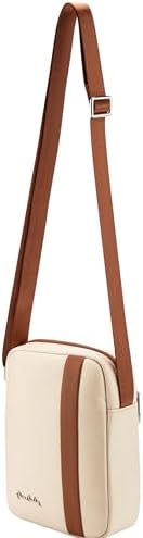 Pierre Cardin Unisex Small Tactical Sling Crossbody Backpack Shoulder Bag For Men Women PB87093 Beige