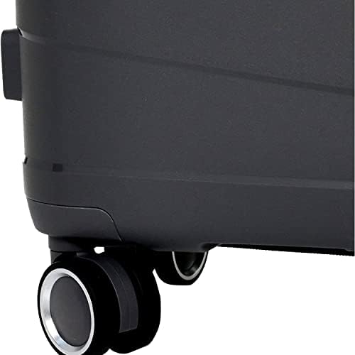 Pierre Cardin UNBREAKABLE Luggage Zurich Collection Suitcase For Travel, TSA Approved Lock, ANTI Theft Double Zipper luggage (Set of 3, Black)