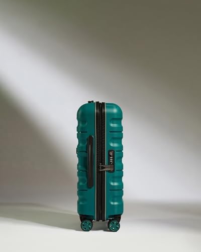 ANTLER - Lincoln Hard Shell Cabin Suitcase - 55x35x23cm 39L, Lightweight & Small, 4 Spinner Wheels - Adjustable Han