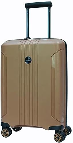 VERAGE UNBREAKABLE Hard Shell Luggage TSA Approved Suitcase for Travel, Expandable and Anti Theft Double Zipper Suitcase set of 3, 4 Double Spinner (Champagne)