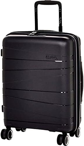 Pierre Cardin UNBREAKABLE Luggage Zurich Collection Suitcase For Travel, TSA Approved Lock, ANTI Theft Double Zipper luggage (Set of 3, Black)