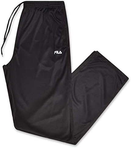 Fila Men Lightweight Active Big and Tall Sweatpants Dri Power Lounge Sweatpants, Black