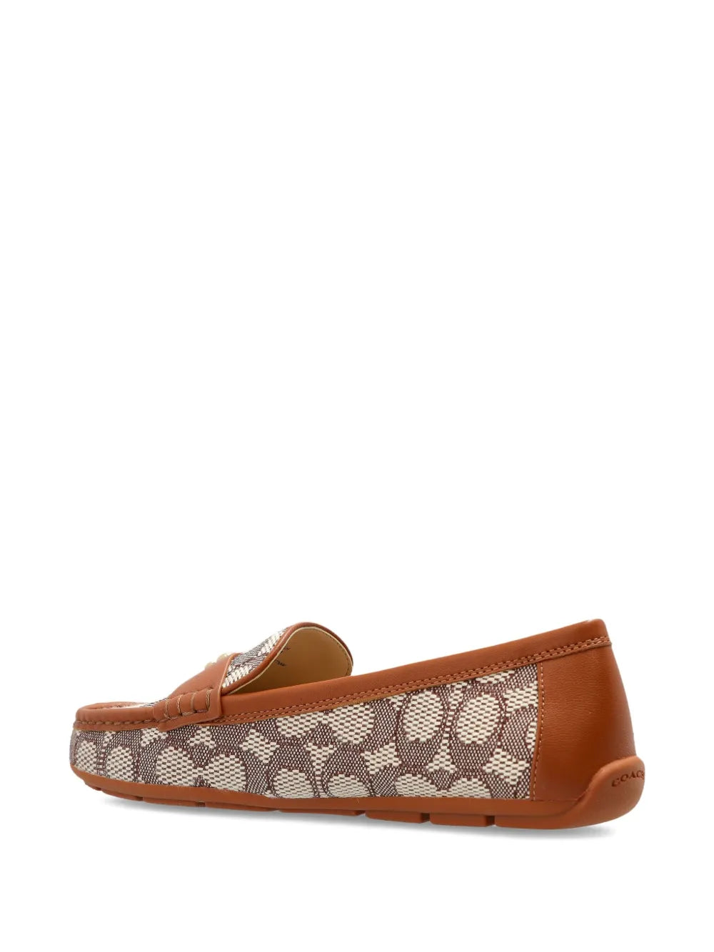 Coach Jocelyn Leather Loafer Brown Patterned Design