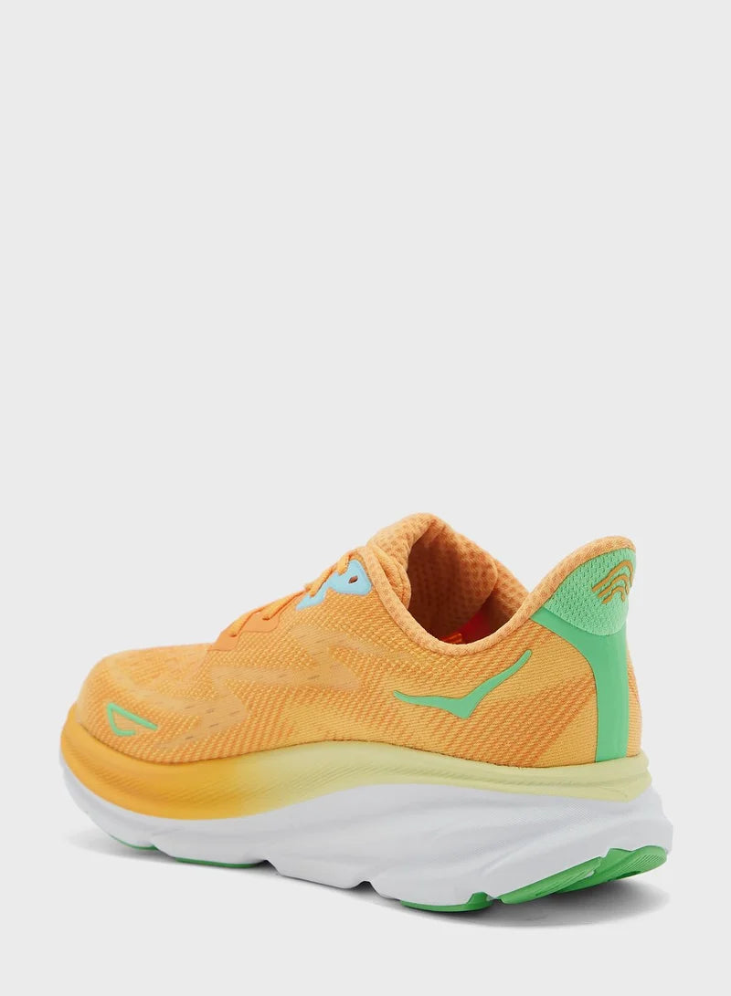 Hoka Mens running shoes CLIFTON 9 orange