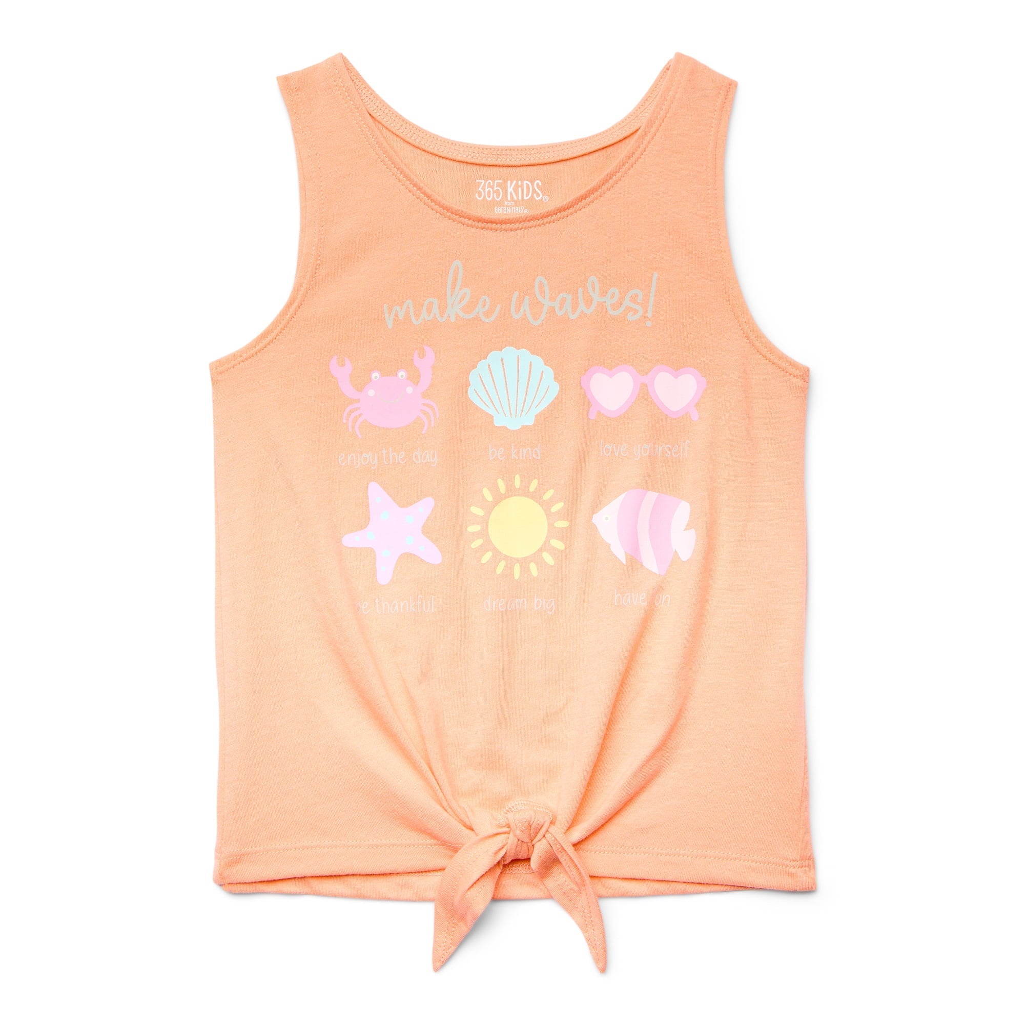 المقاس: 7 سنوات - 365 Kids by Garanimals Girls Tie Front Tank