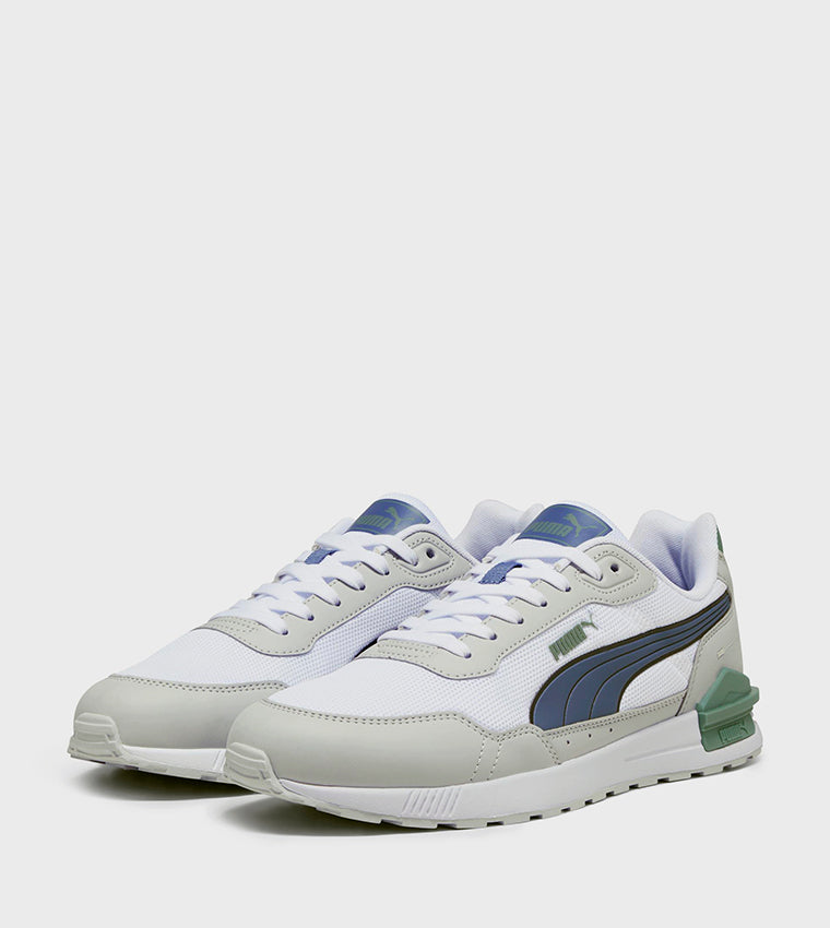 Puma Graviton Mega Lace-Up Casual Shoes 'White / Light Blue / Gray' - (385873-12)