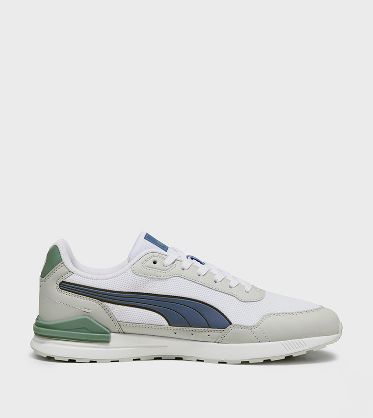 Puma Graviton Mega Lace-Up Casual Shoes 'White / Light Blue / Gray' - (385873-12)
