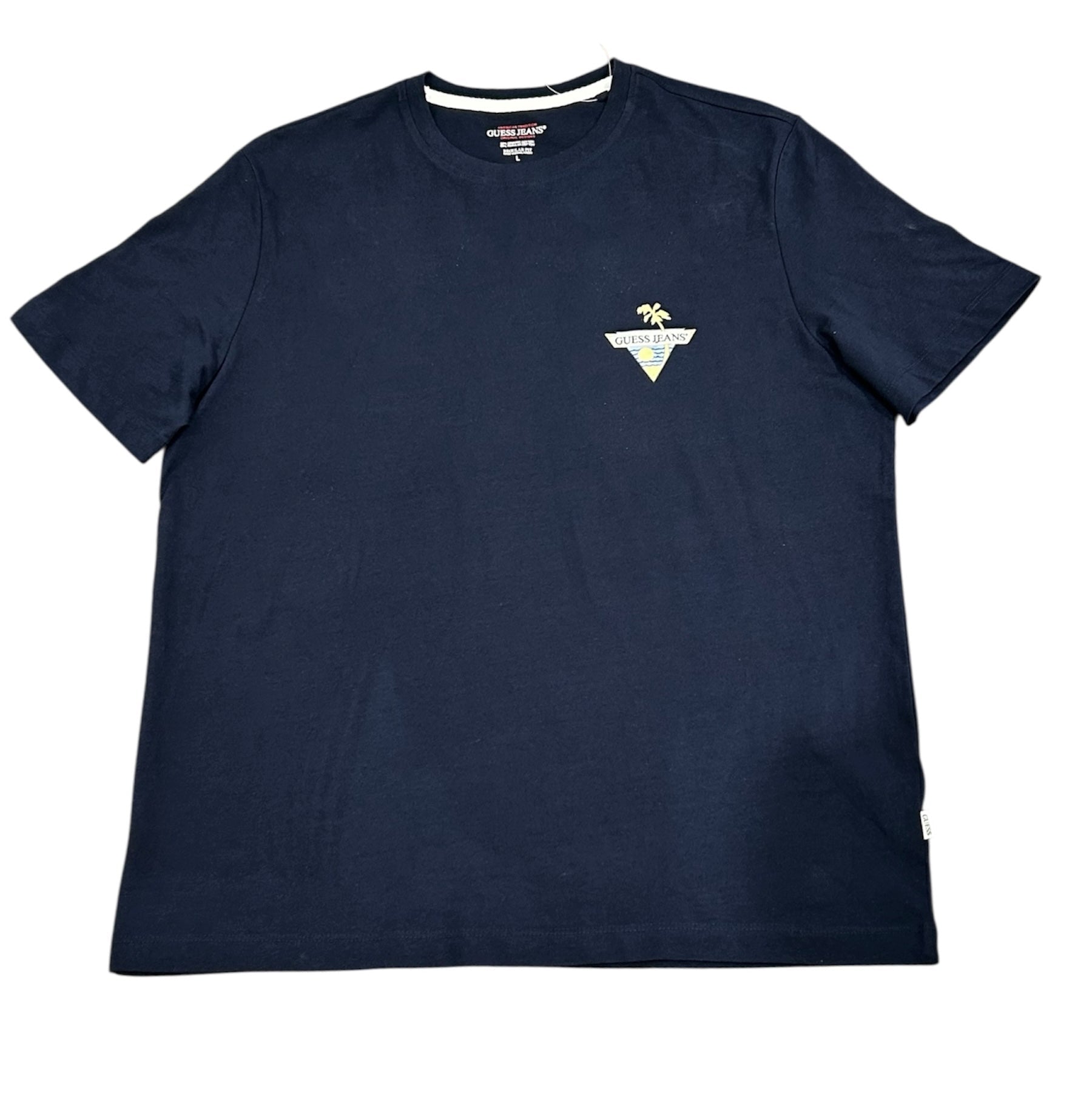 Guess Jeans Men’s Navy Cotton T-Shirt
