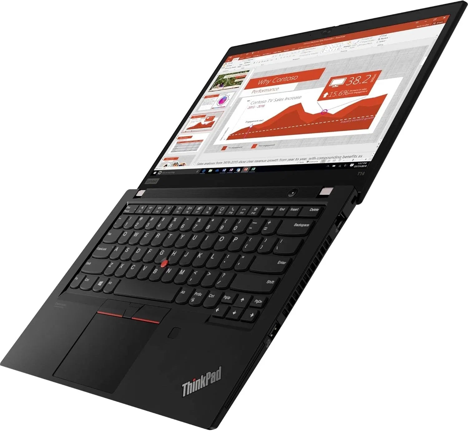 Lenovo ThinkPad T14 14" FHD Laptop – AMD Ryzen 7 Pro 4750U, 16GB RAM, 512GB SSD, Windows 10, Black - Used