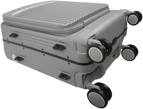 VERAGE Windsor Aluminum Carry On Suitcase, Polycarbonate Hardside Spinner Luggage, Green, Carry-On 20-Inch, Carry-On 20-Inch, Hardside Spinner Luggage (Grey)