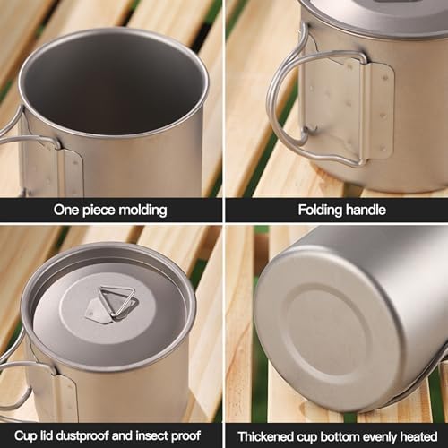 MAXCOOK Titanium Camping Cup