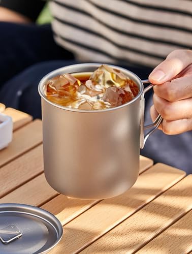MAXCOOK Titanium Camping Cup