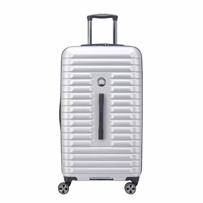 Delsey Paris 2 Piece Hardside Trunk Set 22/27 inch - Silver