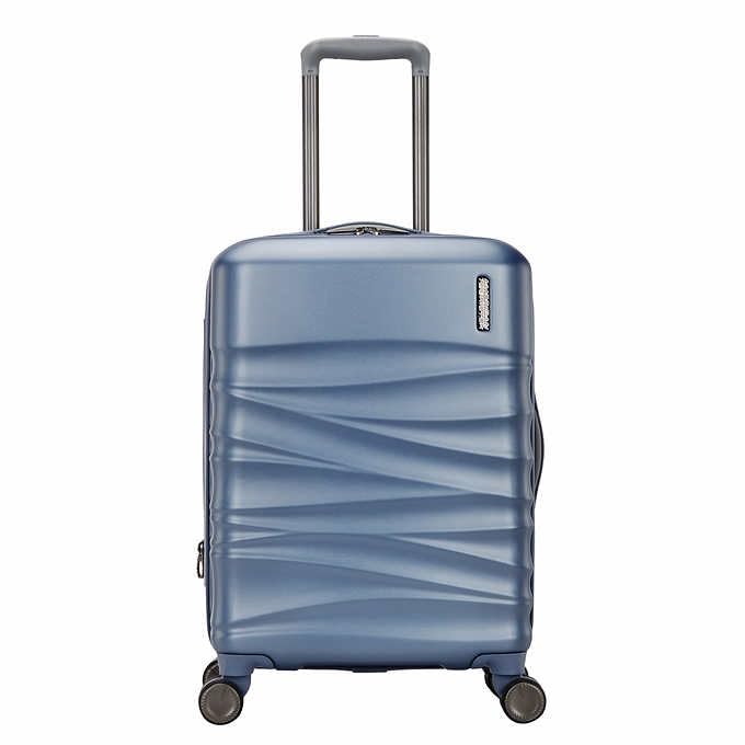American Tourister Tranquil 3-piece Hardside Set (Blue). Size: 51 cm, 61 cm, 71 cm. - A