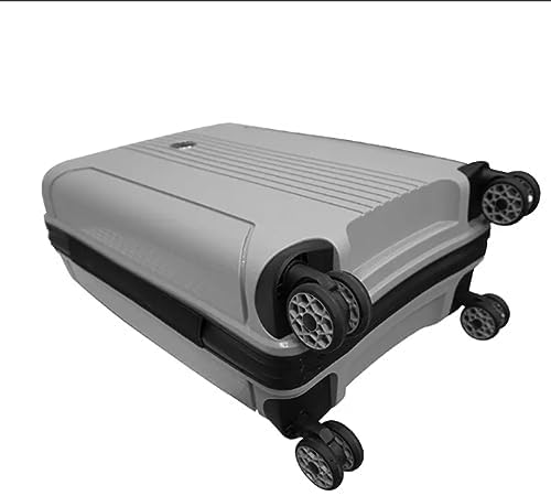 VERAGE UNBREAKABLE Hard Shell Luggage TSA Approved Suitcase for Travel, Expandable and Anti Theft Double Zipper Suitcase set of 3, 4 Double Spinner (Champagne)