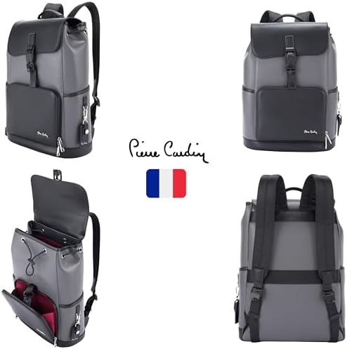 Brand: Pierre Cardin Pierre Cardin Unisex Professional Travel Laptop Backpack, Extensible Business Bag, Water Resistant College Backpack