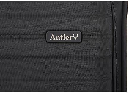 Antler Lightweight Luggage TSA Approverd suitcase for travel and business, from UK (Set of 3, Black)