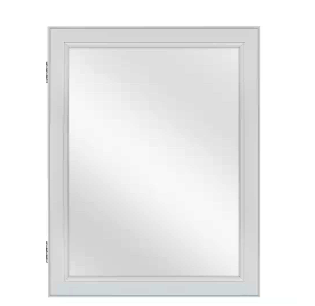 Glacier Bay Rectangular Wood Composite Medicine Cabinet with Mirror 15.1 in. W x 19.2 in. H
