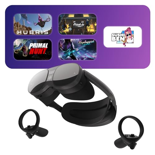 سماعة الواقع الافتراضي HTC Vive XR Elite + وحدات التحكم - D