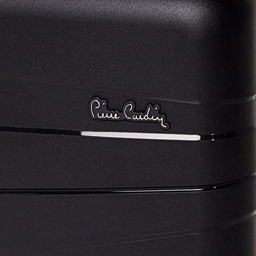Pierre Cardin UNBREAKABLE Luggage Zurich Collection Suitcase For Travel, TSA Approved Lock, ANTI Theft Double Zipper luggage (Set of 3, Black)